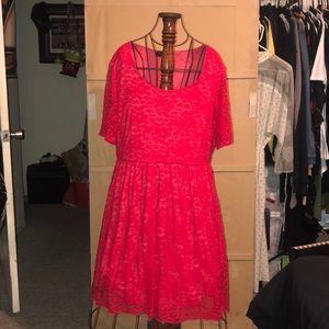 Pink Lace Dress